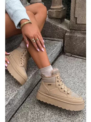 Oameni de zăpadă pentru femei BIG STAR SHOES UU274166 BEJ