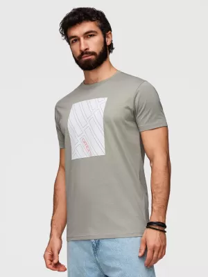 Tricou pentru bărbați OMBRE OM-TSPT-0259 GRI