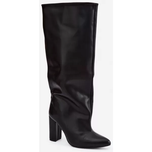 Cizme de dama BOTO C-377/LA3165 NEGRU LUCIOS 