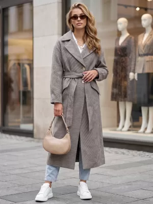 Palton de damă DSTREET NY0774 MARO
