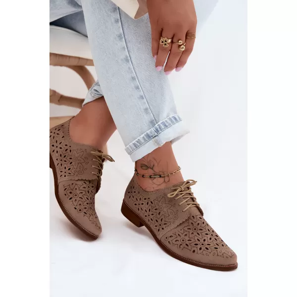  Botine de dama ZAZOO 4156/HOGL BEJ 