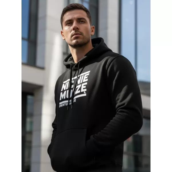  Hanorac pentru bărbați DSTREET NX0025B-BK NEGRU 