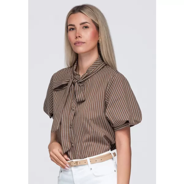  Cămașă de damă OMBRE OW-SH-E0067 MARO 