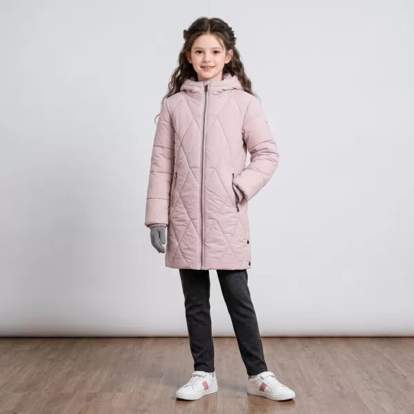  Palton ultraușor de iarnă pentru copii ALPINE PRO DEFRO 2 LILIAC DESCHIS 