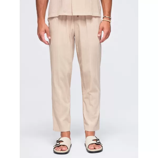  Pantaloni pentru bărbați OMBRE OM-PACP-0312 DE CULOAREA CAFELEI 