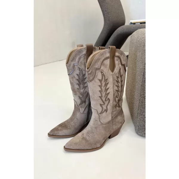  Cizme de dama BOTO 2586A KAKI 