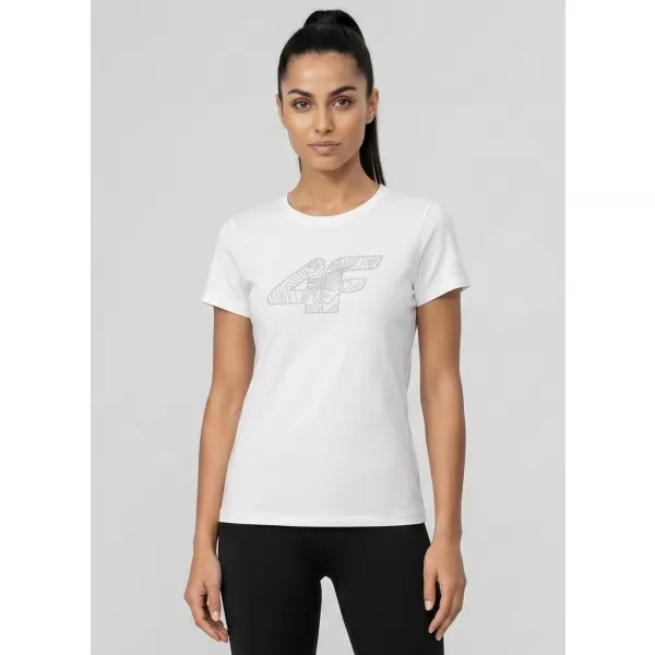  Tricou pentru femei 4F WMM00TTSHF3309 ALB 