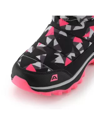 Oameni de zăpadă de iarnă pentru copii ALPINE PRO BERNO ROZ NEON