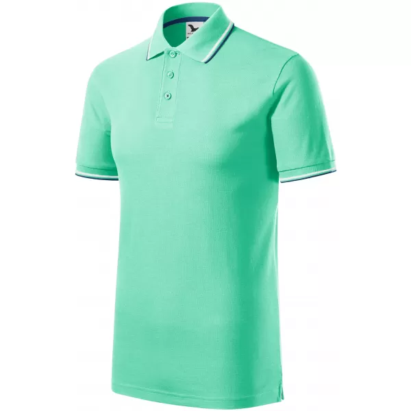  Tricou pentru bărbați cu guler MALFINI FOCUS 232 MENTĂ 