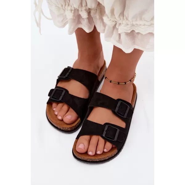  Papuci de damă BOTO 56301-1 NEGRU 