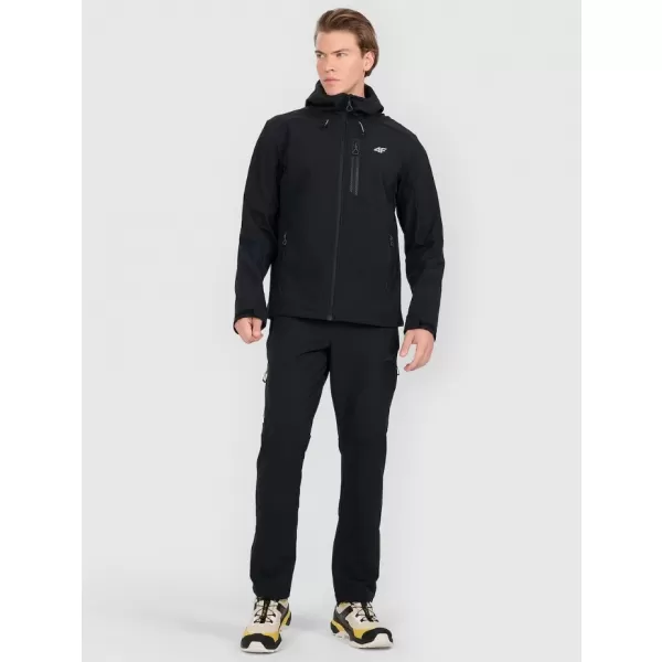  Jachetă softshell pentru bărbați 4F RAW25TSOFM506 NEGRU ADÂNC 