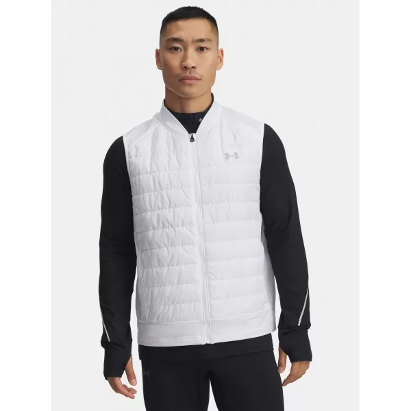  Vesta bărbătească UNDER ARMOUR LAUNCH INSULATED VEST 1380870-100 ALB 