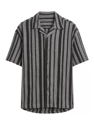 Cămașă pentru bărbați URBAN CLASSICS TB8216-00826 NEGRU/ALB
