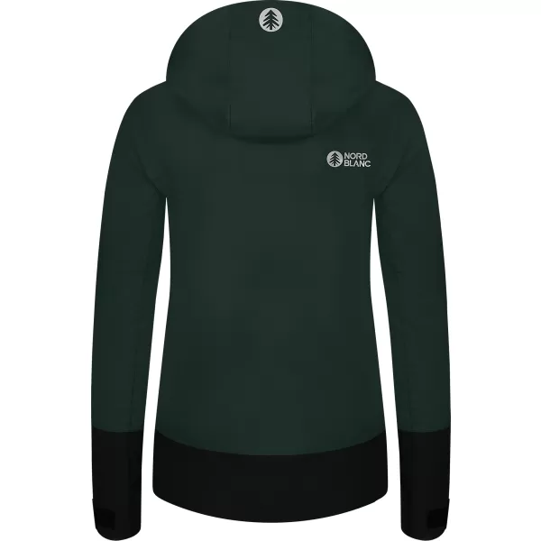  Jachetă impermeabilă pentru femei NORDBLANC BOURNE NBSJL8317 VERDE ÎNCHIS 