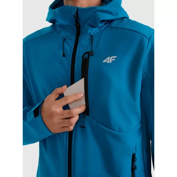  Jachetă softshell pentru bărbați 4F RAW25TSOFM506 ALBASTRU 