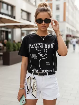 Tricou pentru femei DSTREET RY2502 NEGRU
