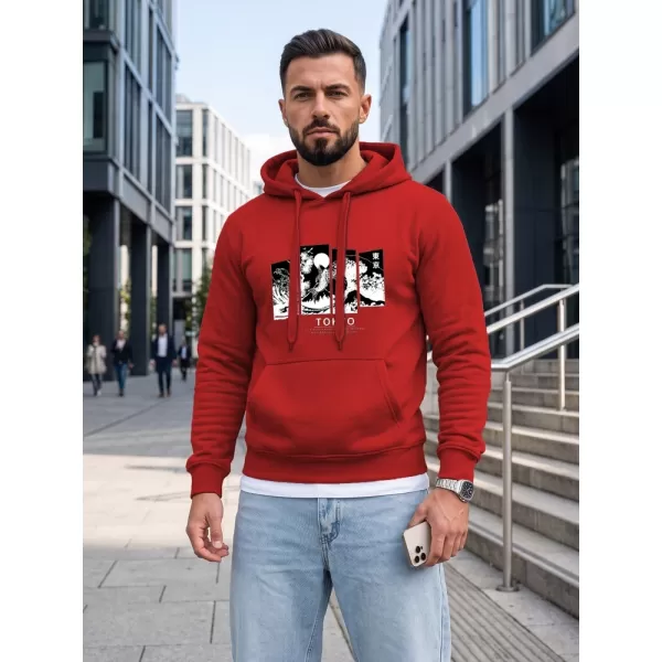  Hanorac pentru bărbați DSTREET NX5146BX-18-09 ROŞU 