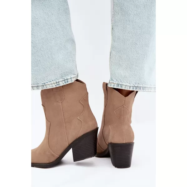  Cizme de dama BOTO 6397 KAKI 