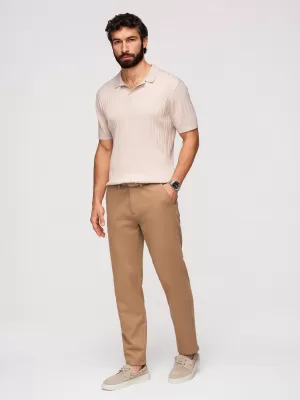 Pantaloni pentru bărbați OMBRE OM-PACP-0294 MARO