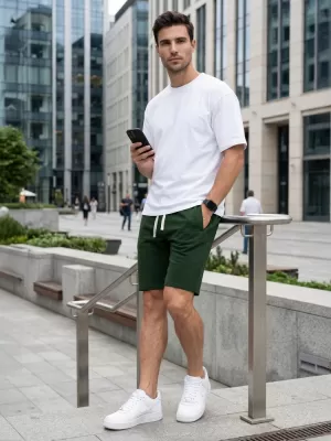 Pantaloni scurți pentru bărbați DSTREET SX2629 VERDE
