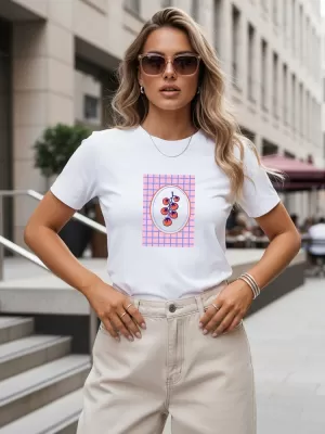 Tricou pentru femei DSTREET NX8037RY-WH ALB