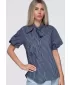 Cămașă de damă OMBRE OW-SH-E0067 ALBASTRU MARIN