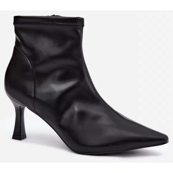 Botine de dama BOTO 7107 NEGRU LUCIOS 