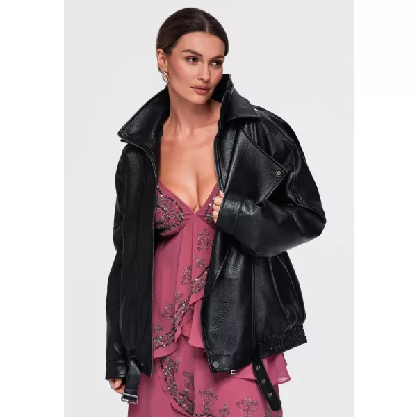  Geaca de dama OMBRE OW-JAFL-0138 NEGRU 