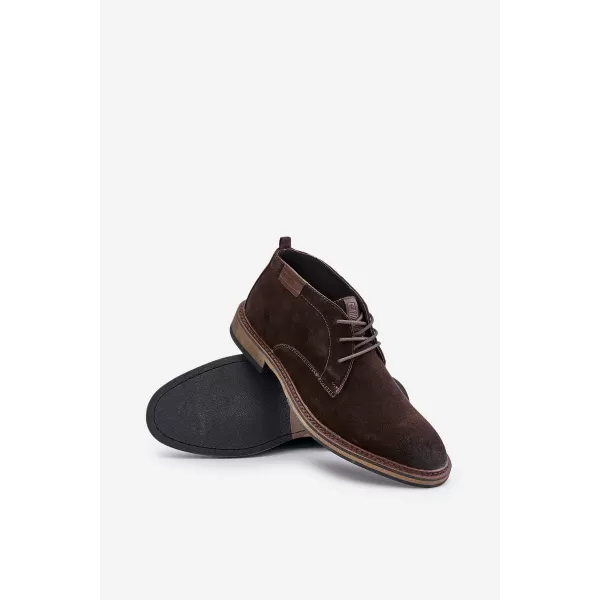  Pantofi pentru bărbați BIG STAR SHOES OO174145 MARO/BEJ 