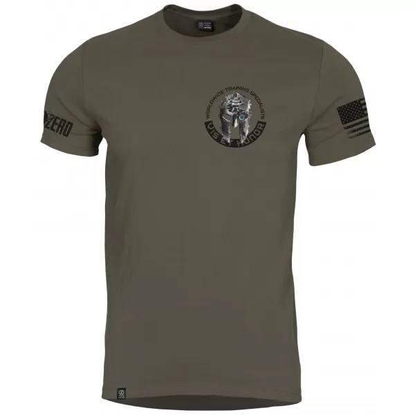  Tricou pentru bărbați PENTAGON AGERON VIS ET HONOR K09012-VH VERDE 