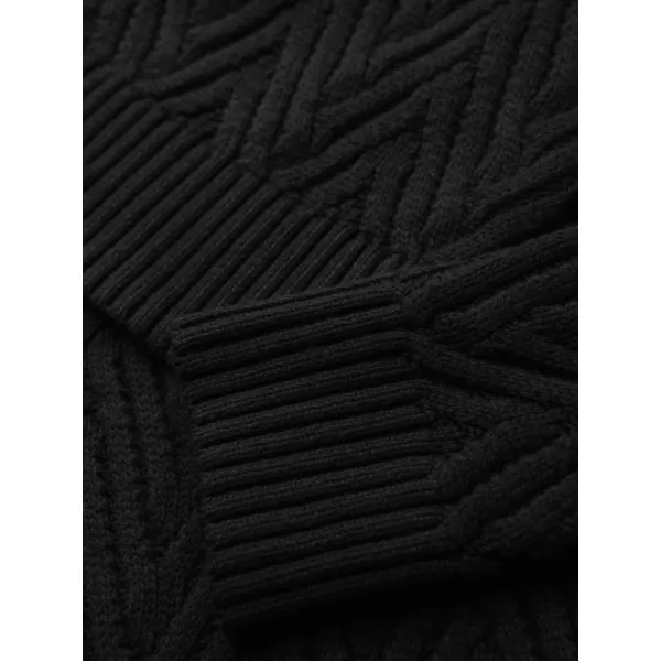  Pulover pentru bărbați OMBRE OM-SWSW-0190 NEGRU 