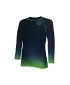 Tricou funcțional pentru copii cu mâneci lungi WAMU MOZAIKA VERDE ÎNCHIS