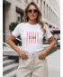 Tricou pentru femei DSTREET NX8011RY-WH ALB