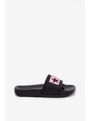 Papuci copii BIG STAR SHOES TT374A004 NEGRU/ROZ