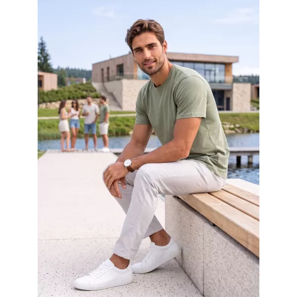  Tricou pentru bărbați ALTISPORT NP/ALMST20001 VERDE MILITAR 