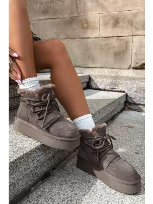 Pantofi de dama BIG STAR SHOES UU274315 UMBRE MARO/BEJ