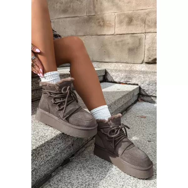  Pantofi de dama BIG STAR SHOES UU274315 UMBRE MARO/BEJ 