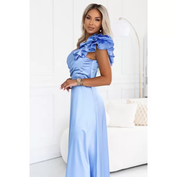  Rochie NUMOCO 685-3 ALBASTRU DESCHIS 