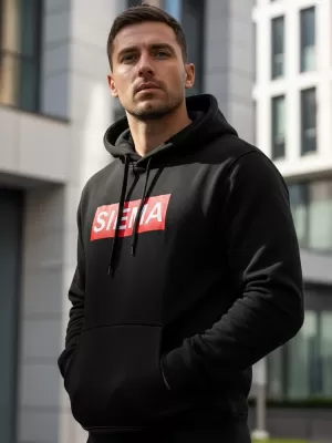 Hanorac pentru bărbați DSTREET NX0031B-BK NEGRU
