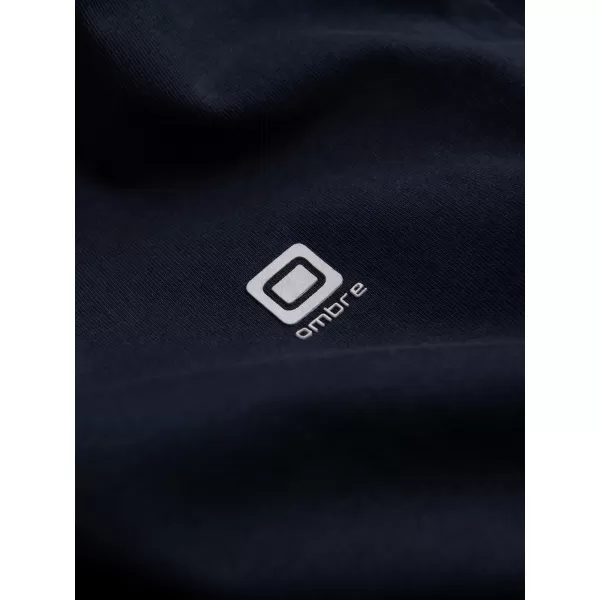  Tricou pentru bărbați OMBRE L172 ALBASTRU MARIN 