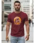 Tricou pentru bărbați DSTREET NX5095R-BU BURGUNDIA