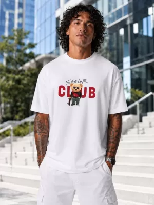 Tricou pentru bărbați DSTREET NX1031R-WH-O ALB