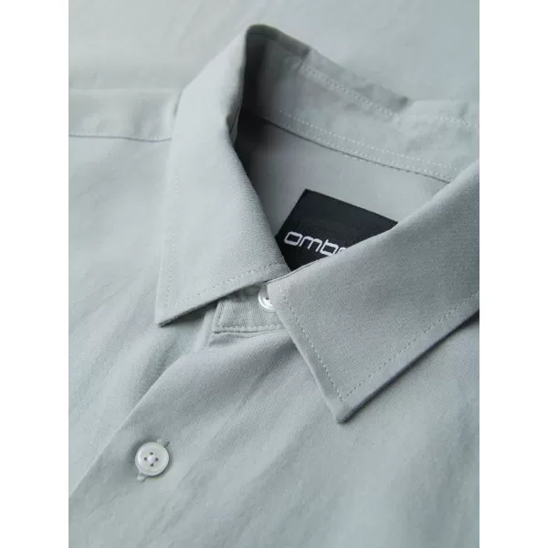  Cămașă pentru bărbați OMBRE OM-SHCS-0190 VERDE PASTEL 