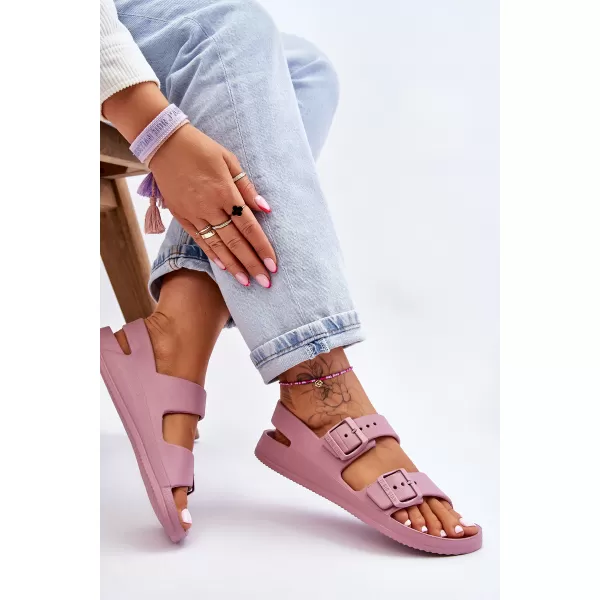  Sandale dama BIG STAR LL274744 PURPLE Big Star Pantofi 
