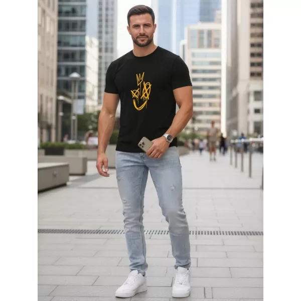  Tricou pentru bărbați DSTREET NX0138R-BK NEGRU 