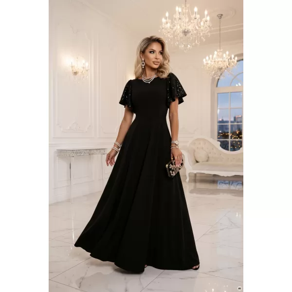  Rochie NUMOCO 694-1 NEGRU 