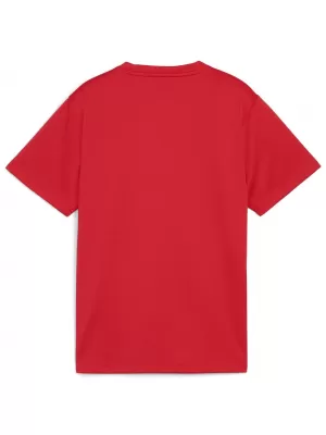 Tricou pentru copii PUMA TEAMGOAL JERSEY JR 658637-01 PUMA RED/PUMA WHITE/FAST RED