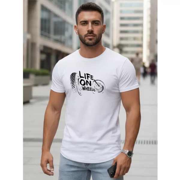  Tricou pentru bărbați DSTREET NX5016R-WH ALB 