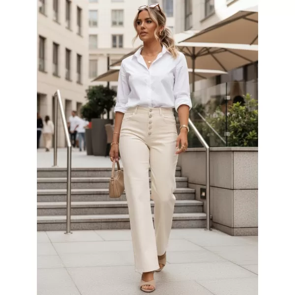  Pantaloni de dama DSTREET UY3052 ECRU 