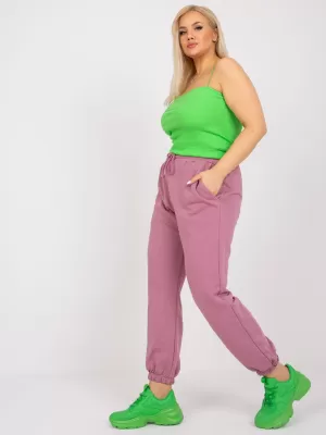 Pantaloni de trening pentru femei BASIC FEEL GOOD RV-DR-6331.86 ROZ ÎNCHIS